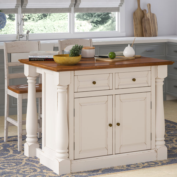 Laurel Foundry Modern Farmhouse Giulia Kitchen Island Set & Reviews